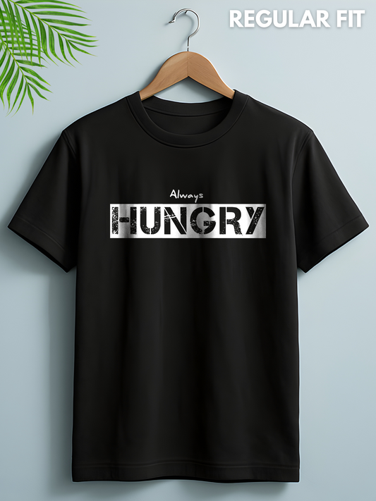 Always Hungry Black Printed T-shirt