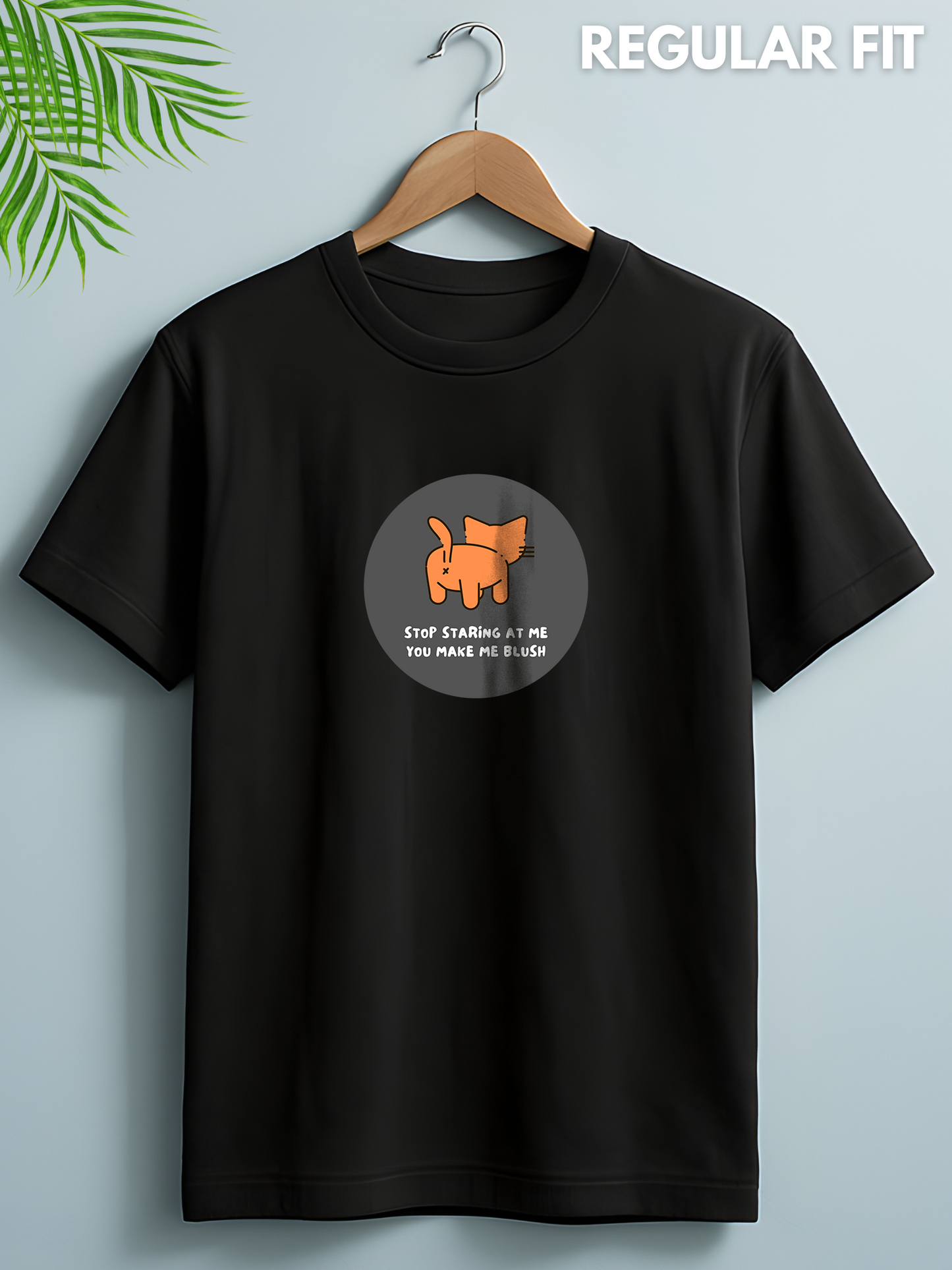 Women's Cute Graphic Printed Black Tshirt