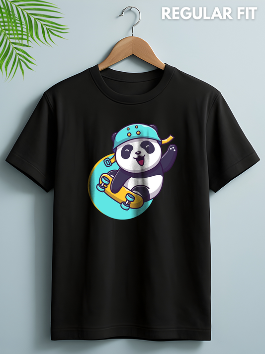 Women's Panda Graphic Printed T-shirt