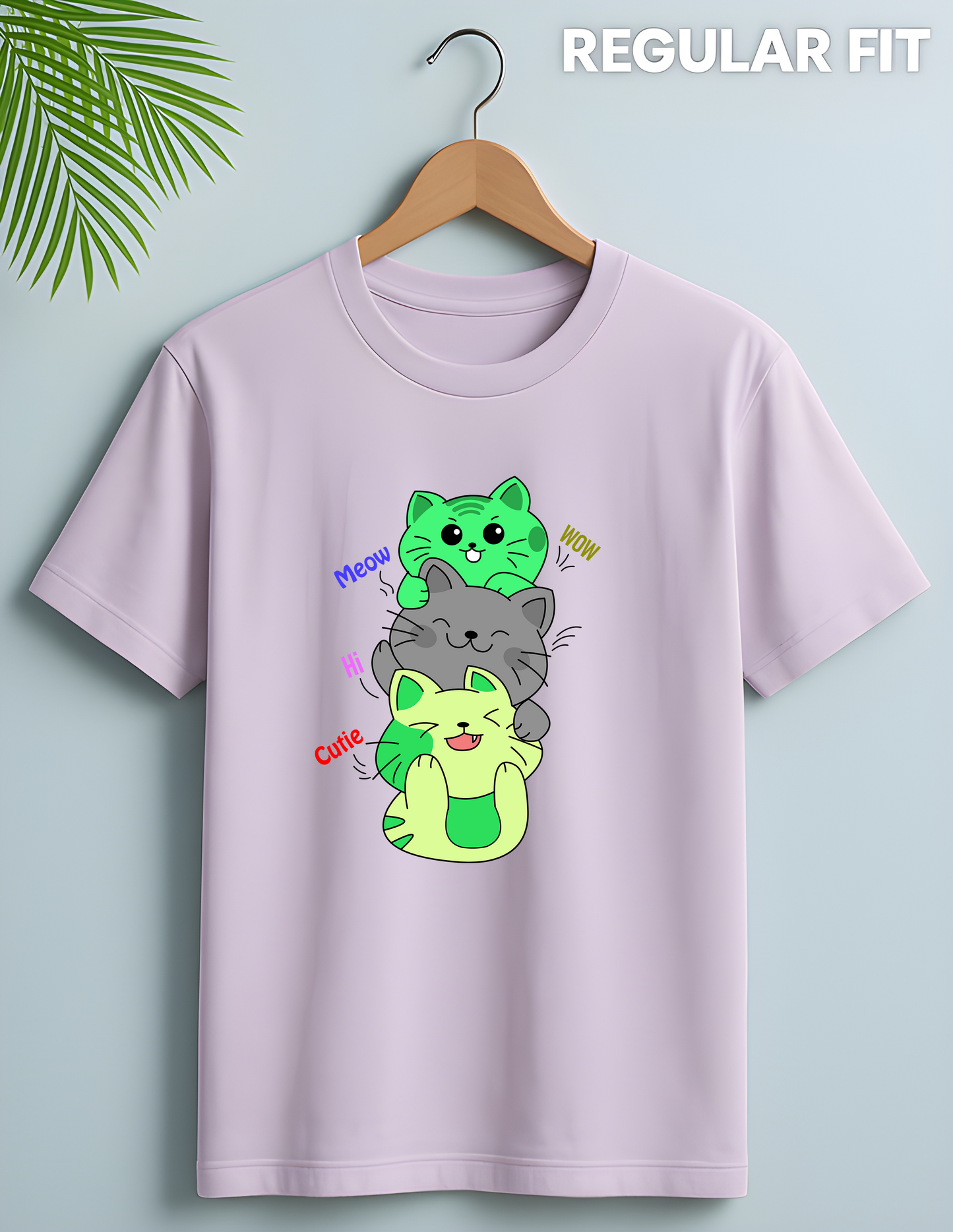 Women's Cute Kitty Graphic Printed T-shirt