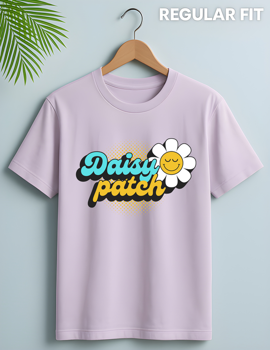 Women's Daisy Patch Graphic Printed T-shirt